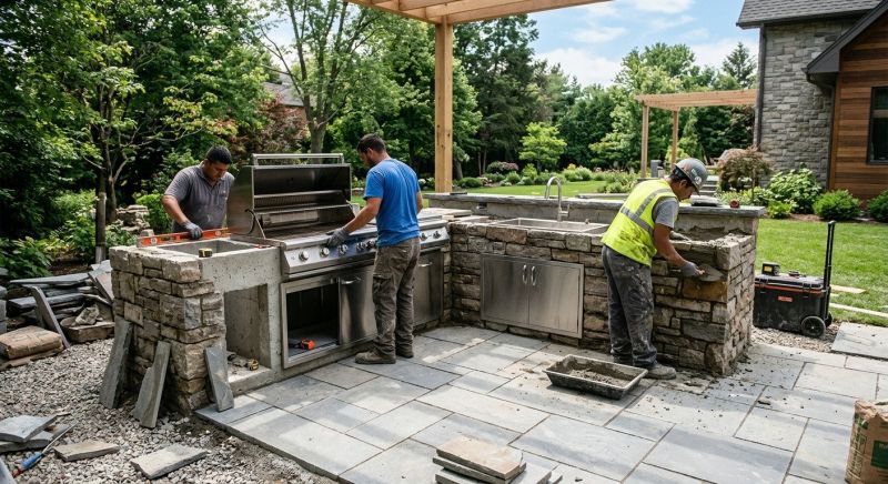 Outdoor Kitchen Construction in Summerville, SC