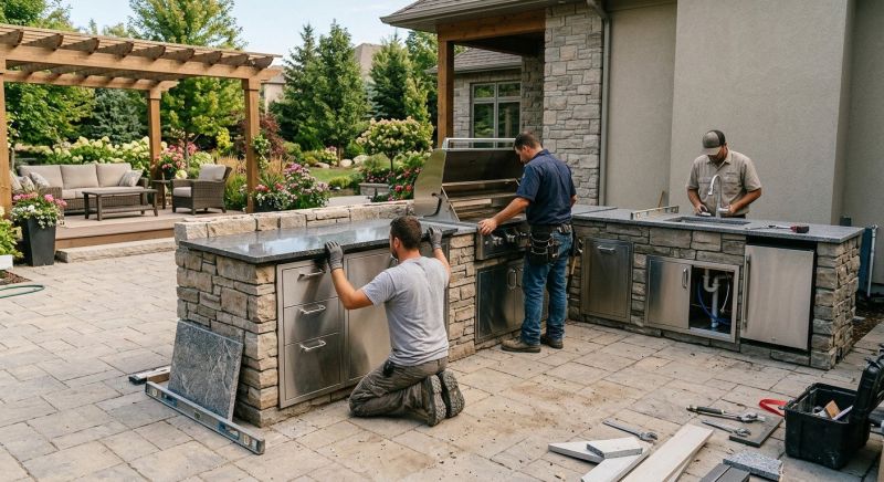 Outdoor Kitchen Installation in Houston, TX