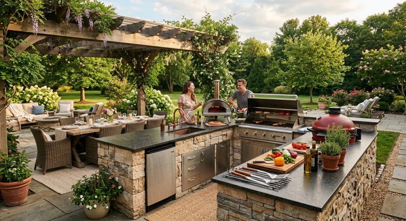 Outdoor Kitchen Installation in Conroe, TX
