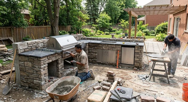 Outdoor Kitchen Construction in Conroe, TX