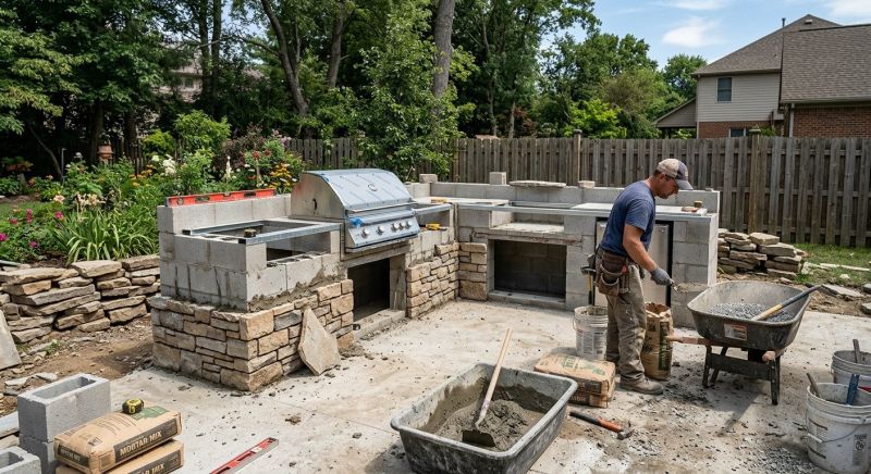 Outdoor Kitchen Construction in Pearland, TX