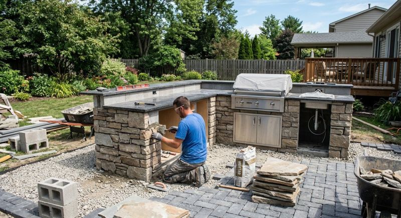 Outdoor Kitchen Construction in Pearland, TX